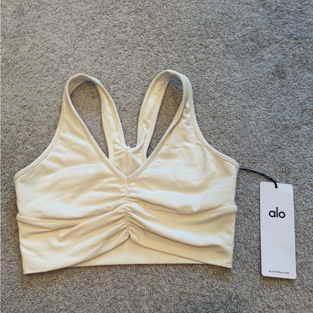 Alo wild thing sports bra ivory